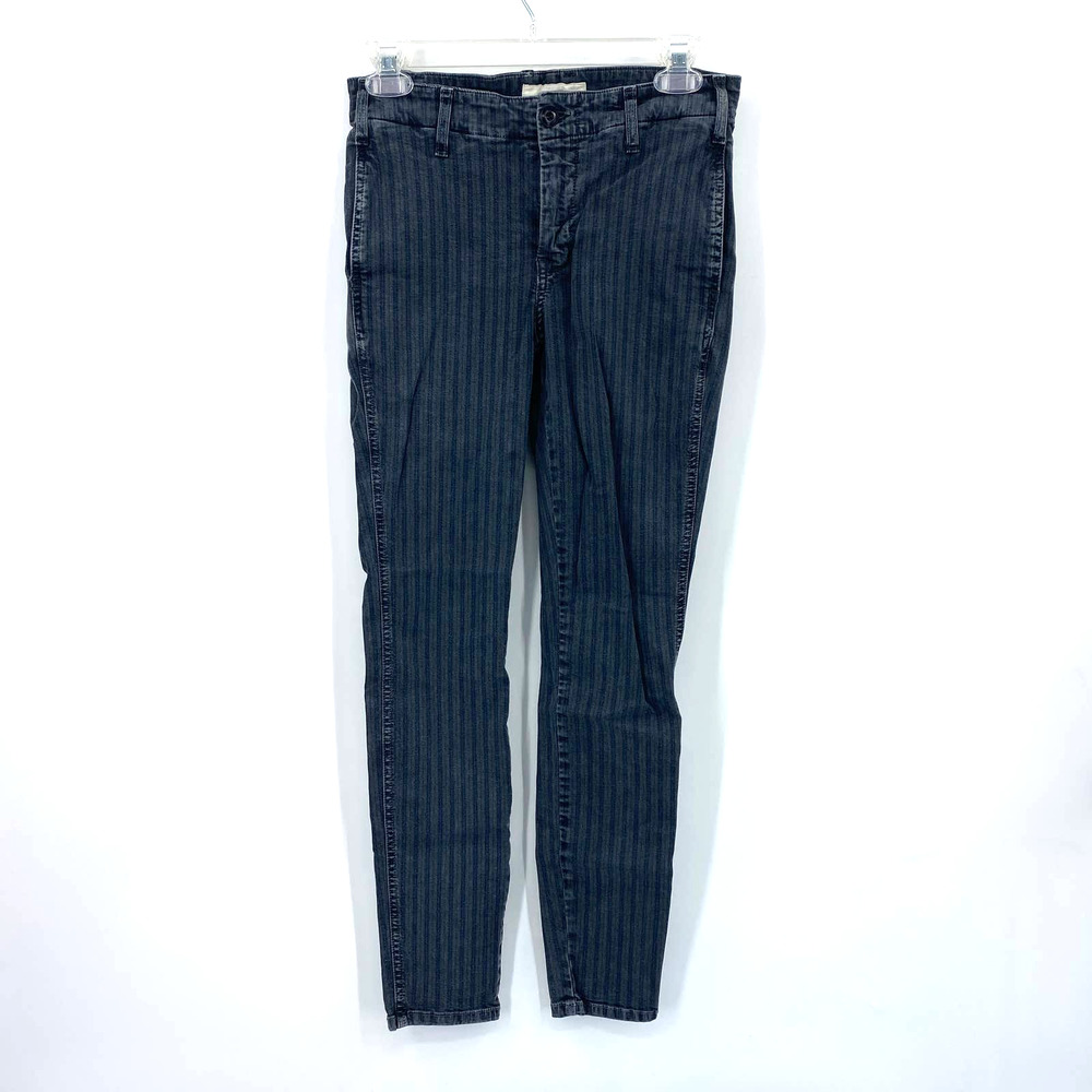 The Great Gray Washed Striped Jeans Pants Size 26"